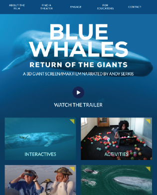 Blue Whales Film, tablet