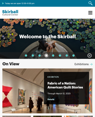 Skirball Cultural Center, tablet