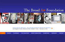 Thumbnail of Broad Art Foundation website.