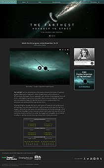 Thumbnail of The Farthest website. Click to launch the website in new window.