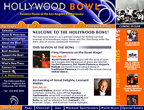 Thumbnail of Hollywood Bowl website.