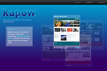 Thumbnail of kapow, inc. website.