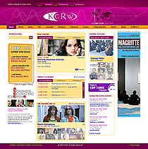 Thumbnail of KCRW website.