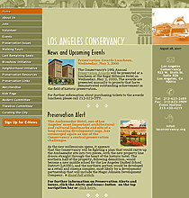 Thumbnail of Los Angeles Conservancy website.