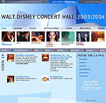 Thumbnail of Los Angeles Philharmonic website.