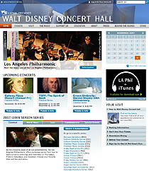 Thumbnail of Los Angeles Philharmonic website.