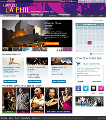 Thumbnail of Los Angeles Philharmonic website.