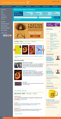 Thumbnail of Los Angeles Public Library website. Click to launch the website in new window.