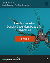 Lionfish Invasion: Density-Dependent Population Dynamics, tablet