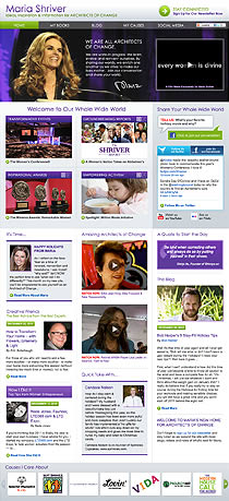 Thumbnail of MariaShriver.com website.
