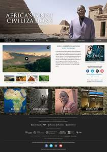 Thumbnail of Africa's Great Civilizations website.