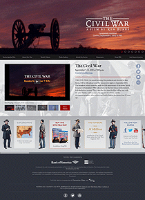 Thumbnail of The Civil War (Redesign) website.