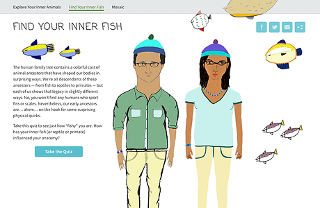 Thumbnail of Find Your Inner Fish website. Click to launch the website in new window.