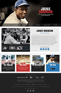 Thumbnail of Jackie Robinson website.