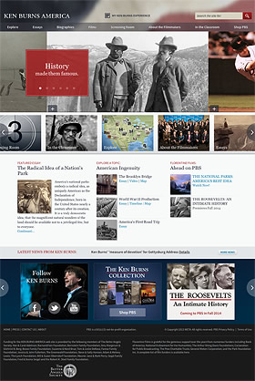 Thumbnail of Ken Burns America website.