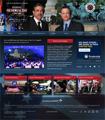 Thumbnail of National Memorial Day Concert website.