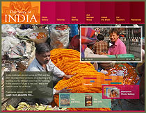 Thumbnail of Story of India website. Click to launch the website in new window.