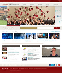 Thumbnail of Stanford Center for Professional Development website.