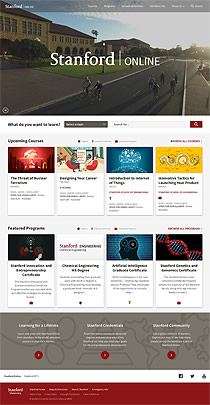 Thumbnail of Stanford Online website.