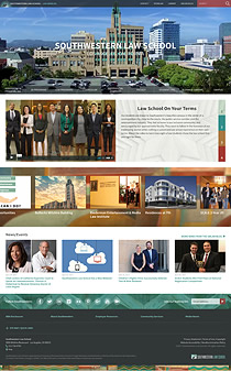 Thumbnail of Southwestern Law School website.