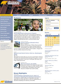 Thumbnail of UCLA Alumni Association website.