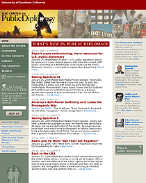Thumbnail of Center for Public Diplomacy website.