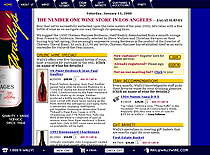 Thumbnail of Wally's Wines website.